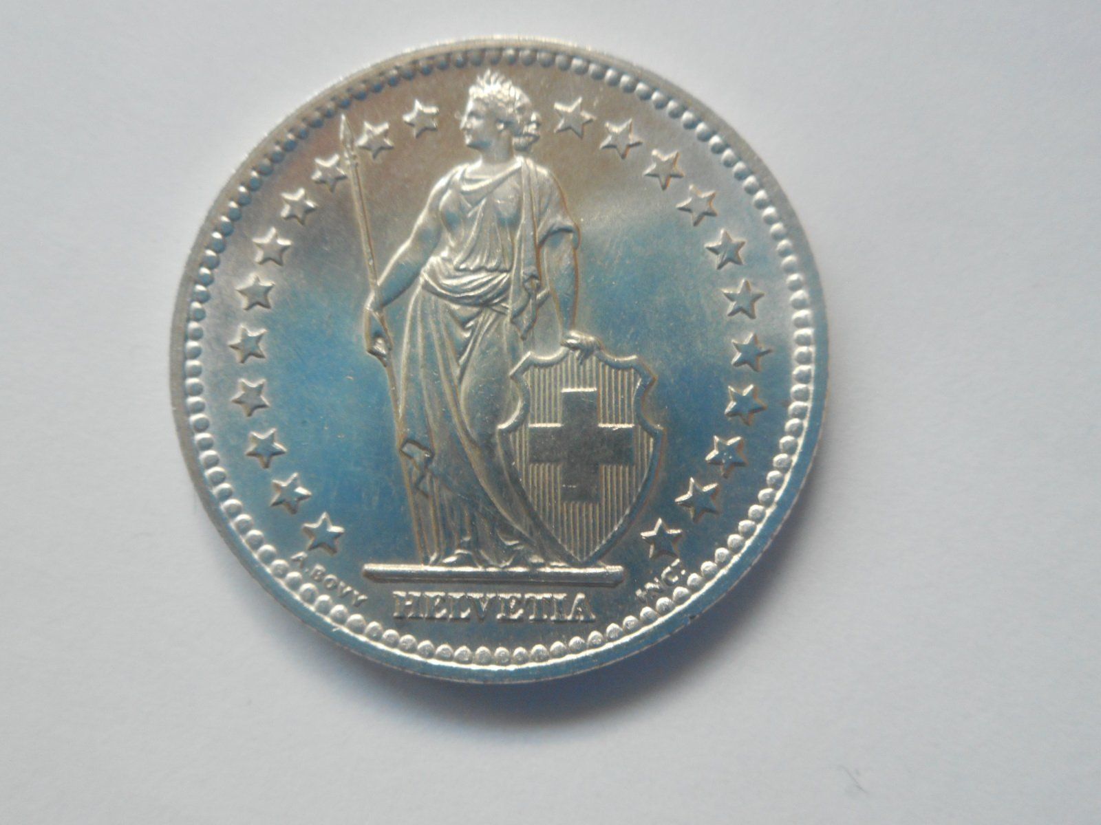 Tutti le monete: 2 Fr. 1947 silber  unz/stgl – Nuovo (secondo la descrizione) da Kriegstetten venduto da pizlad2010 2