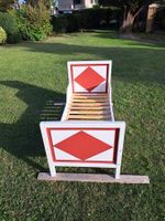 Jolie lit d'enfant, bois massiv, 160x70cm