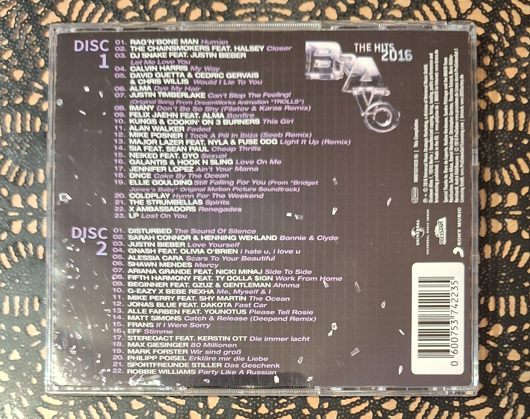 CD: Bravo Hits - The Hits 2016, 2CD Hit Compilation Sampler 2016 – Usato da Amriswil venduto da Celini3 1