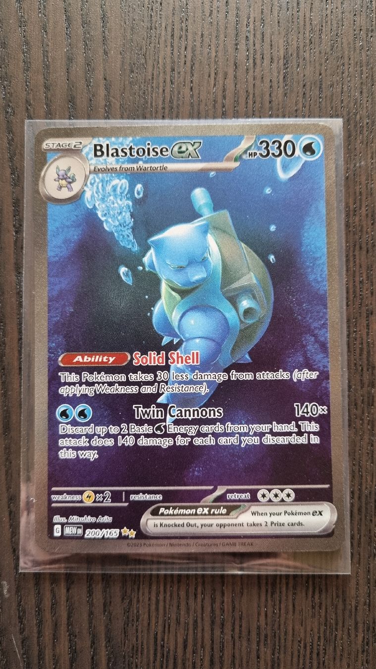Pokémon Carte collezionabili: Pokémon Blastoise ex MEW/151 Nr. 200/165 Englisch  – Usato da Bern venduto da NeoSatoshi