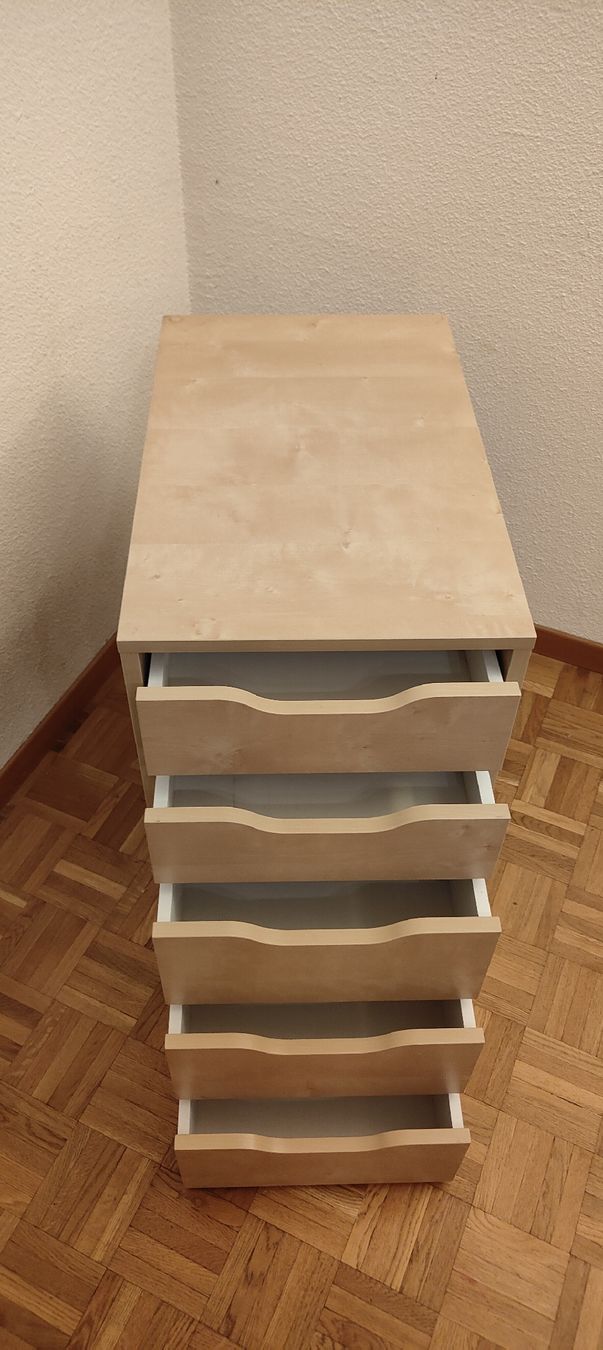 Ikea Schreibtische: Bureau plateau bois tiroirs Ikea – Gebraucht aus Thônex von mos_dk68 6