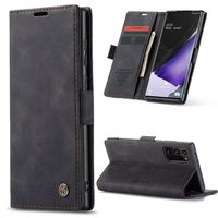 Galaxy note 20 - Etui de lux à rabat cuir noir