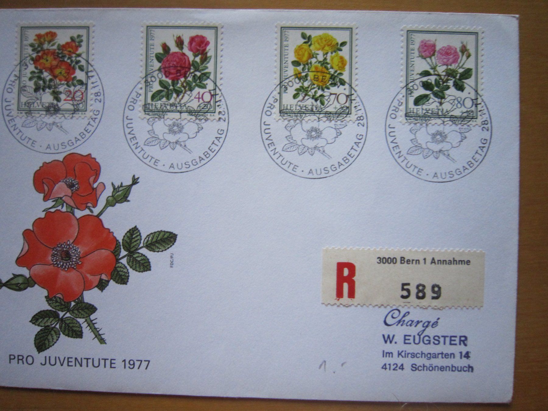 Alle Briefmarken: PJ 1977 FDC spezielle Briefe – Gebraucht aus Gordola von Polentaefung 2