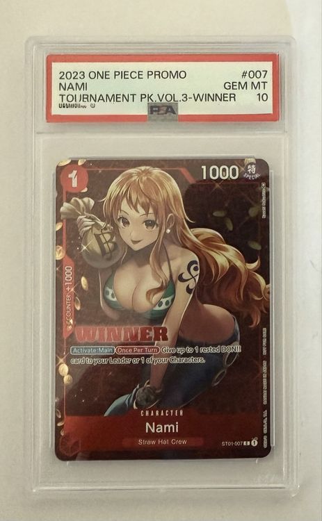 Carte One Piece Nami Promo 2023 - winner Vol.3 - GEM MT 10 (Neu und ...