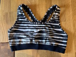 Nike Sport BH Zebra Print, Gr. XS