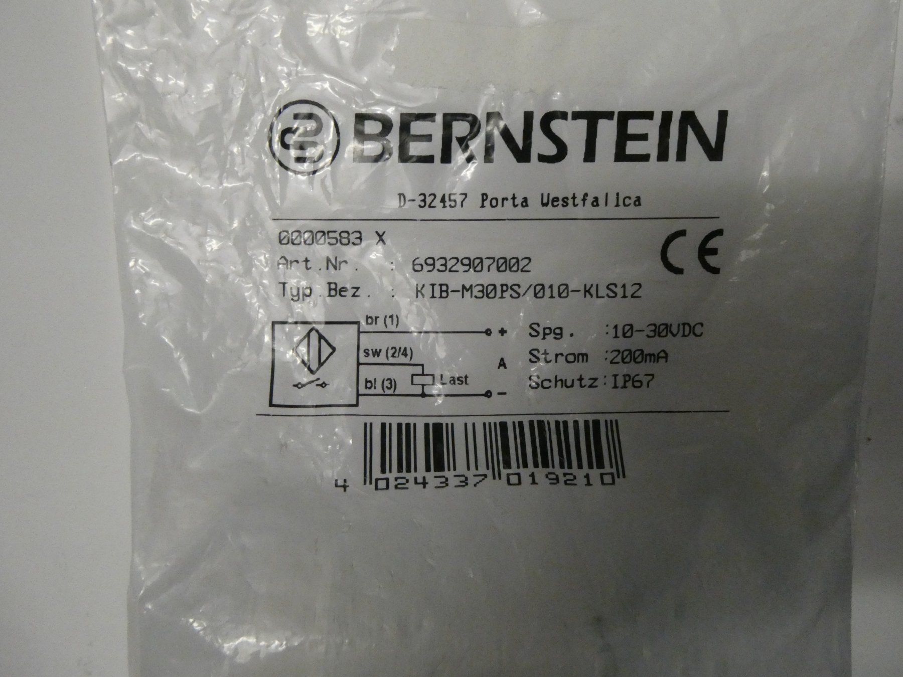Componenti elettronici: Bernstein Näherungsschalter M30x1.5 – Nuovo e nell'imballaggio originale da Fulenbach venduto da Hach0 2