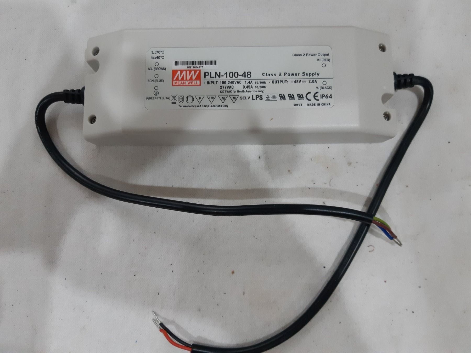 Componenti elettronici: MEAN WELL PLN-100-48 LED-Trafo, 2,0A – Nuovo e nell'imballaggio originale da Rheinau venduto da profitronic.shop