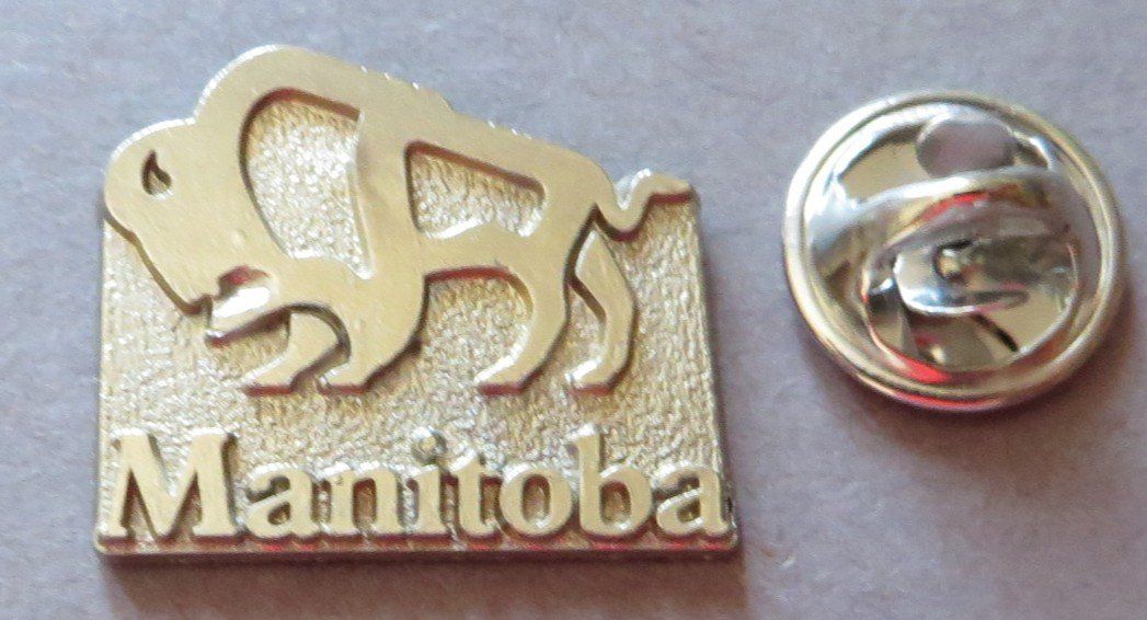 Placchette & Badge: PIN, BISON MANITOBA CANADA – Usato da Neuhausen venduto da luckimucki