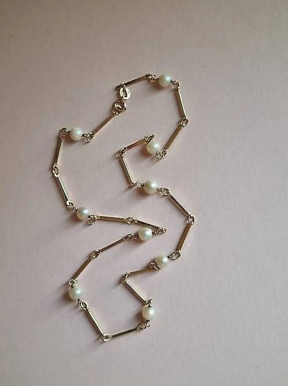 Catenine: Perlenkette / Halskette 585 Gold / 14 Kt – Usato da Arlesheim venduto da evi_gm8h