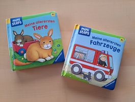 2 Mini Steps Bücher von Ravensburger (Tiere & Fahrzeuge)