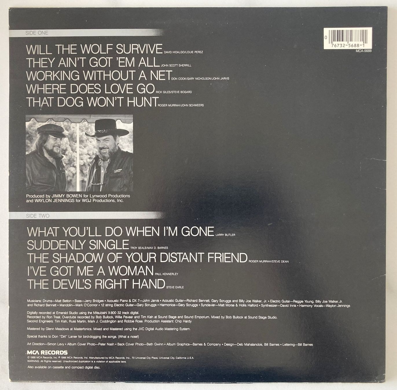 Dischi in vinile: WAYLOM JENNINGS - WILL THE WOLF SURVIVE – Usato da Bottens venduto da hotter-than-hell 1
