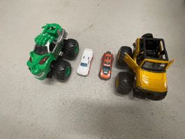 Diverse Autos und  Monstertrucks