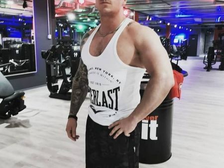 EVERLAST BOXING STRING TANK TOP WEISS XL HERREN GYM SHIRT