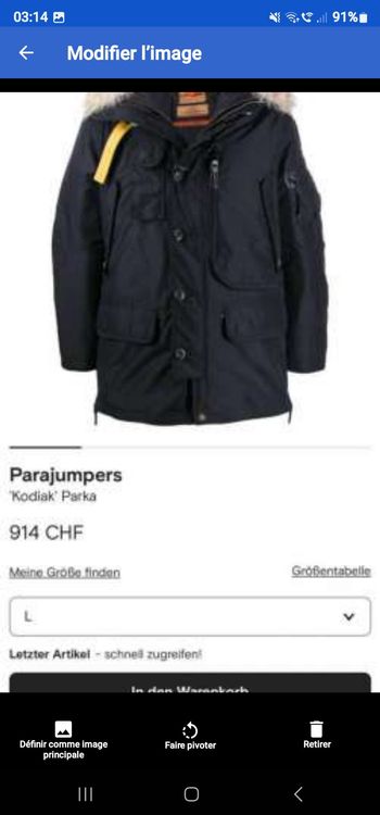 Grosse parka homme hot sale