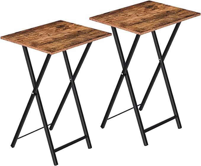 Tavoli: 2er Set Beistelltisch Klappbar Tray Sofatisch tabletttisch – Nuovo e nell'imballaggio originale da Zürich venduto da Novamart