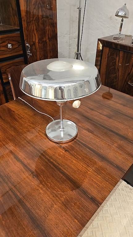 Lampade: Lampe art deco chromé et verre – Usato da Mollens VD venduto da espritartdeco 4