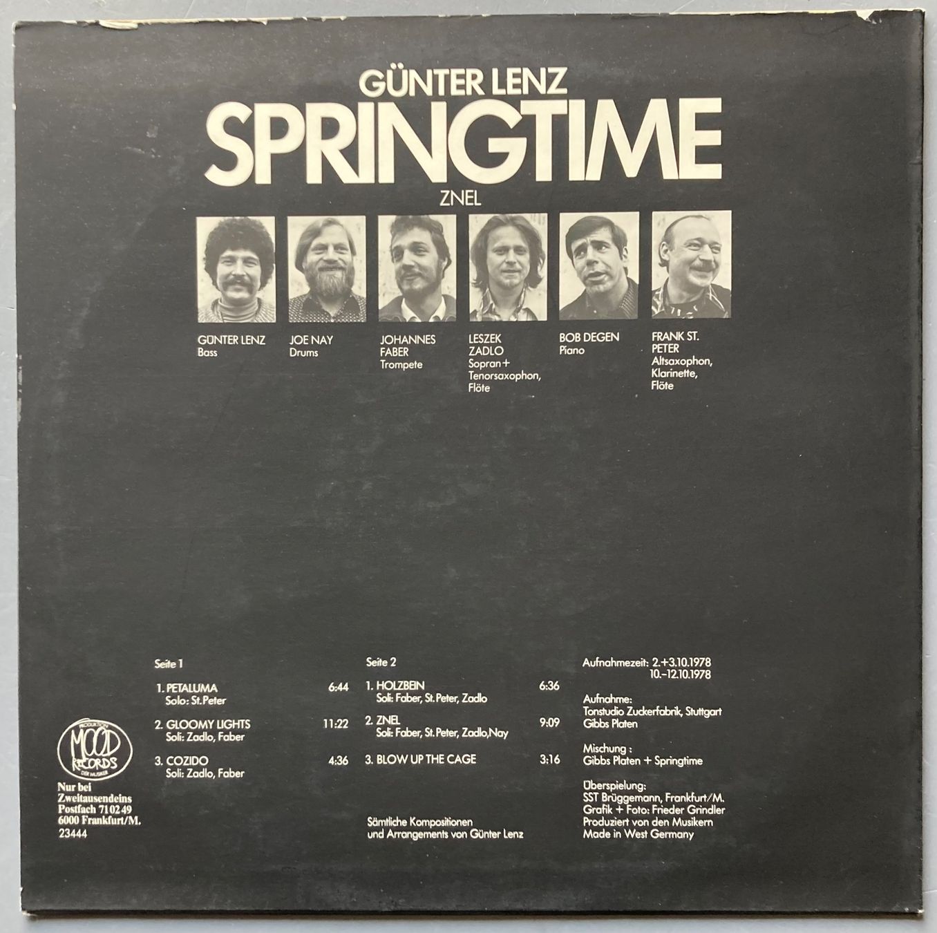 Schallplatten: GÜNTER LENZ SPRINGTIME - ZNEL – Gebraucht aus Poliez-Pittet von Newtown-Records 1