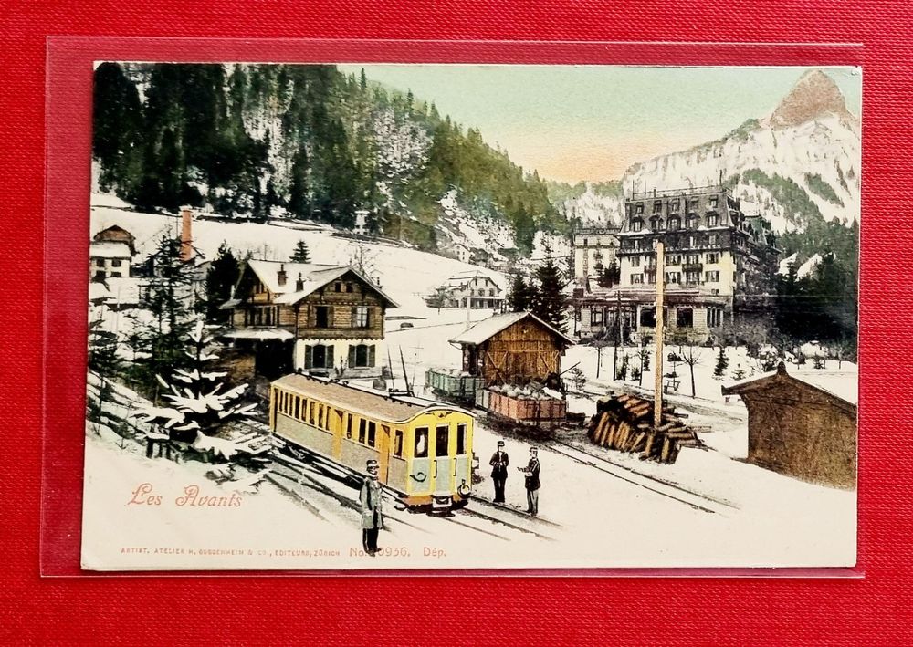 Les Avants - Gare - Montreux-Oberland Bahn - MOB - 1909 | Kaufen auf ...