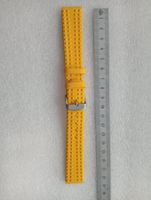 Gummi Uhrenarmband 20 mm Anstoss, Gelb Farbe