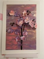 Acryl Gemälde mit Orchideen Motiv 3D Effekt