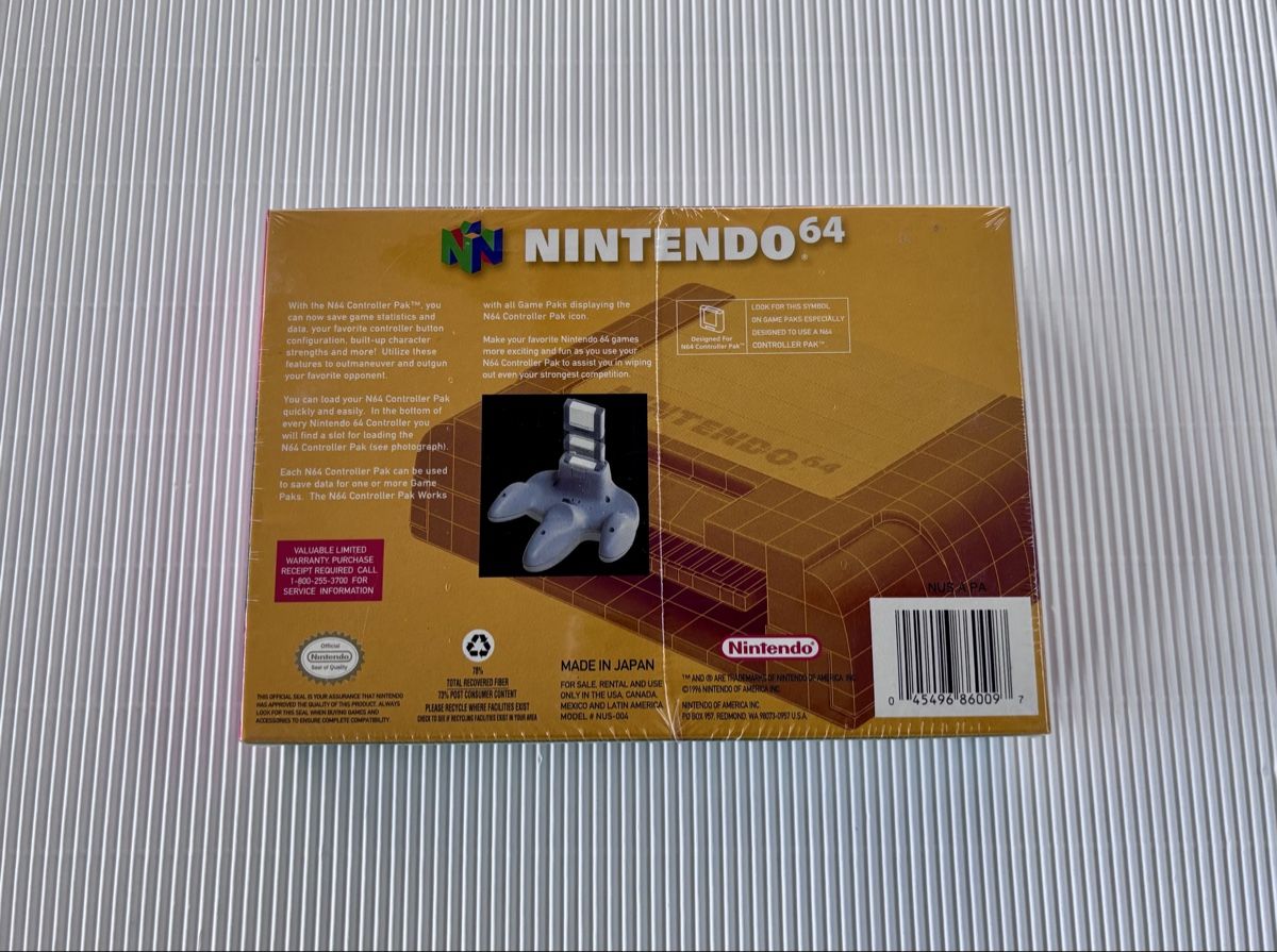 Spiele: Nintendo 64 Controller Pak N64 - Neu, Sealed Ntsc Top (!) – Neu und originalverpackt aus Kehrsatz von Sash17 1