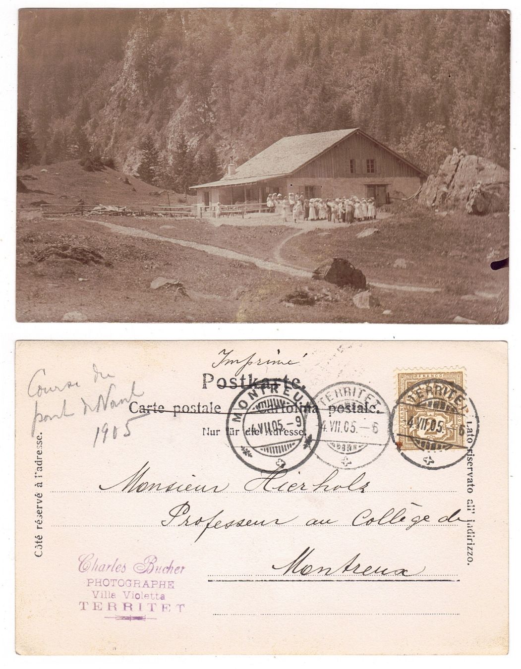 Cartoline postali: Bex, Pont de Nant – Usato da La Tour-de-Peilz venduto da amjust