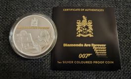 5 Silberunzen James Bond "Diamonds Are Forever", Neu & OVP