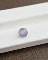 1.69ct saphir violet gris rond 6mm non chauffé