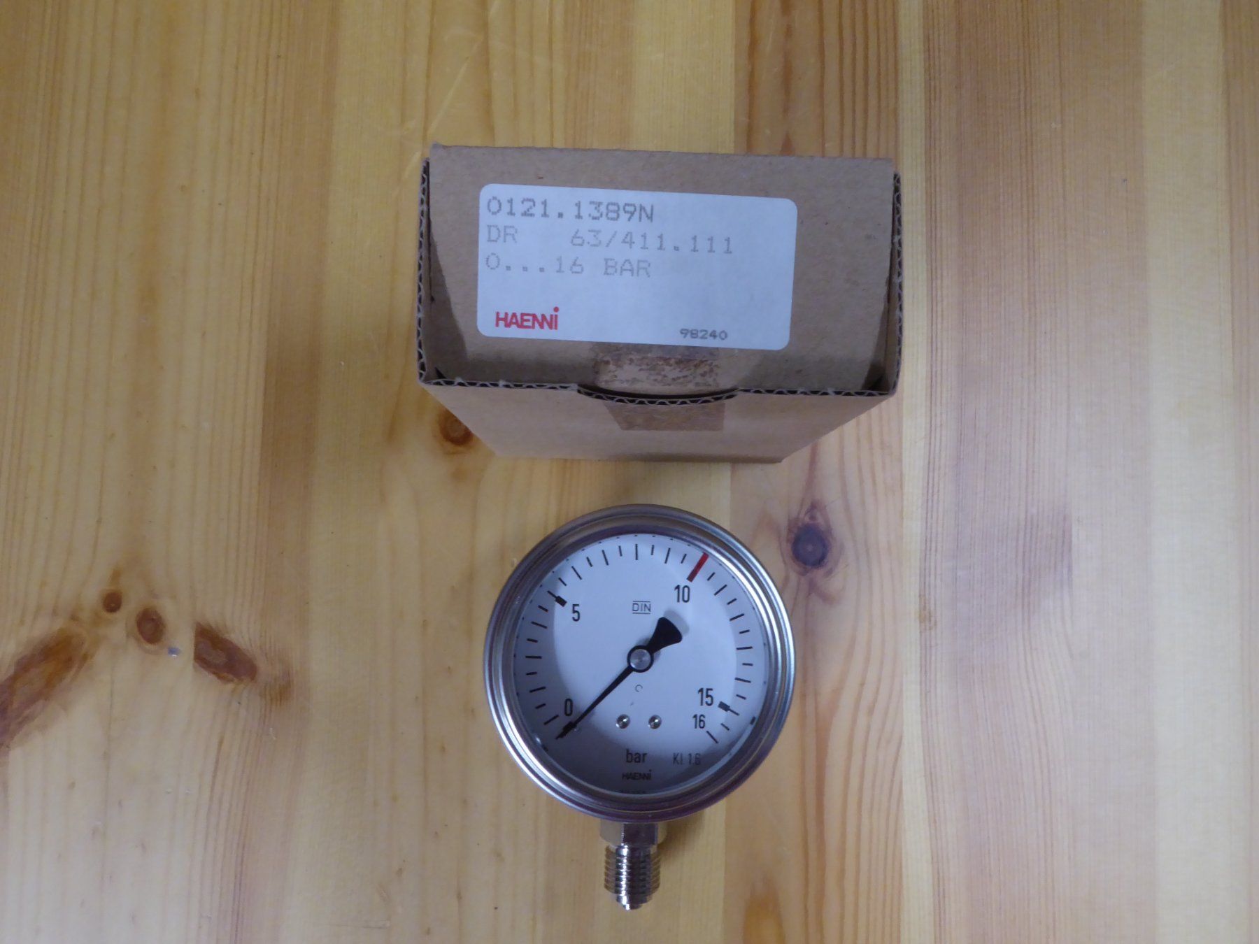 Haenni Messen: Druckmanometer 0-16 bar von Haenni CH – Neu (gemäss Beschreibung) aus Mühleberg von Pumori 3