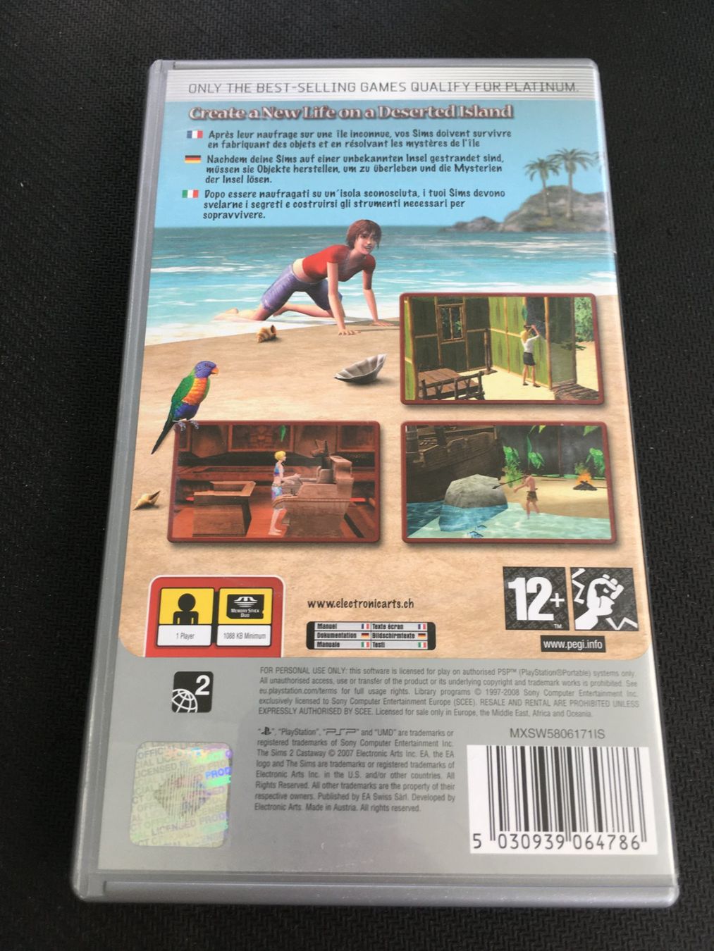 Sony Giochi: Sims 2 Castaway - PSP – Usato da St.Gallen venduto da Punktchen01 1