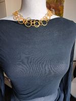 24K vergoldete trendige Halskette, 92 cm
