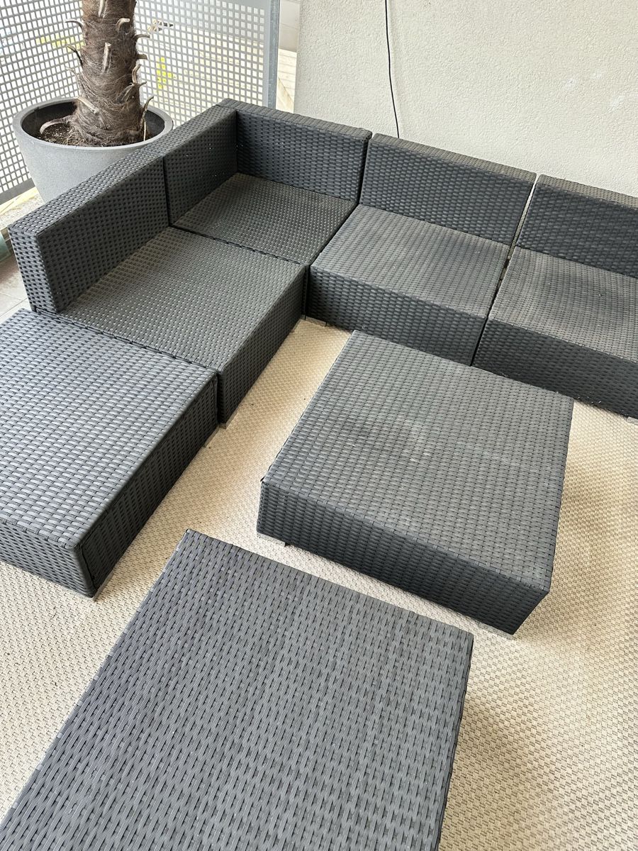 Sofas: Garten Lounge Set Polyrattan modulare Sofas. – Neu (gemäss Beschreibung) aus Kerzers von Chantalmeyer1111 3