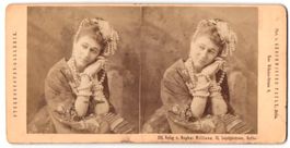Stereo-Fotografie Portrait der Opernsän