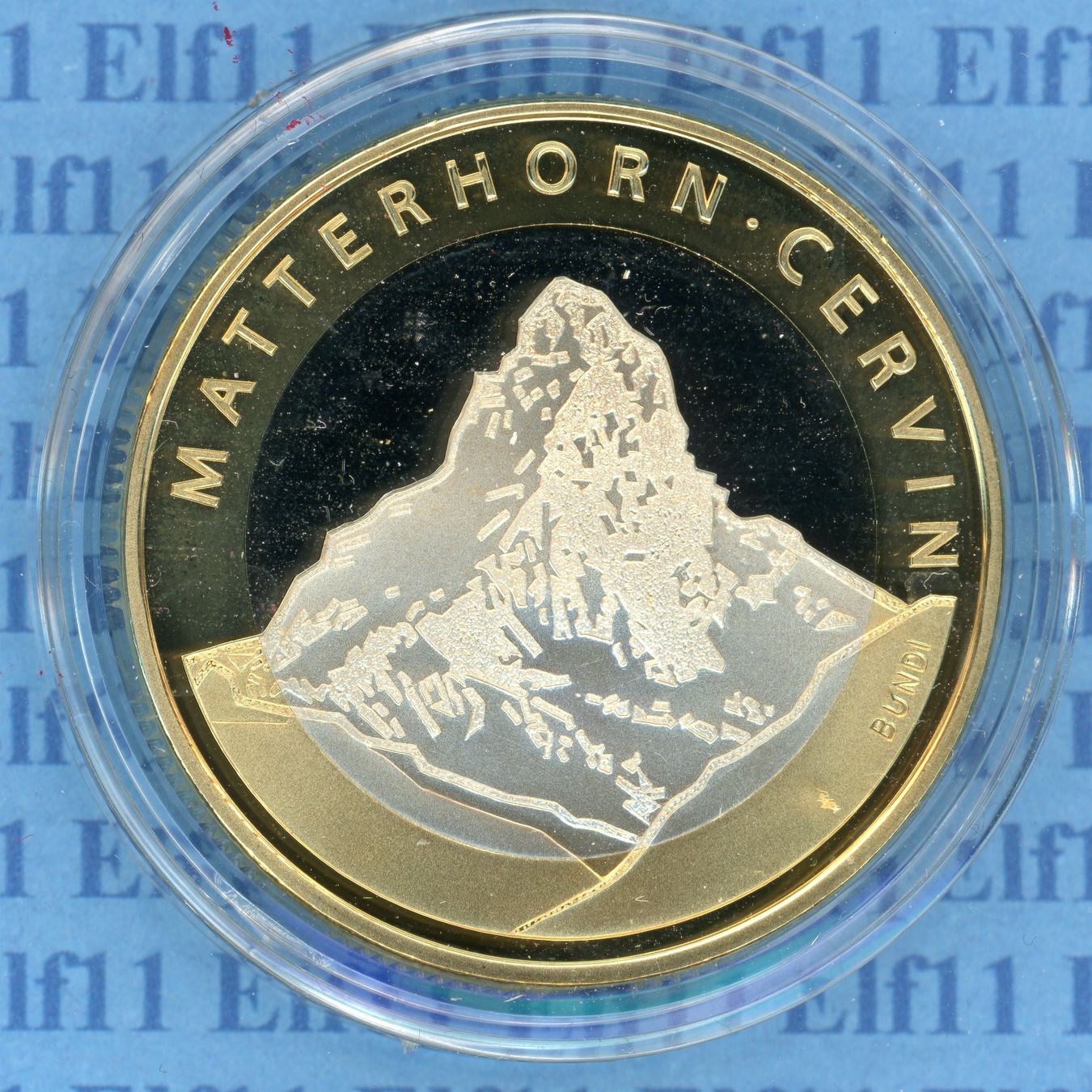 Tutti le monete: CHF__10.00 2004 Matterhorn PP 10 Franken – Nuovo e nell'imballaggio originale da Widnau venduto da Elf11 1