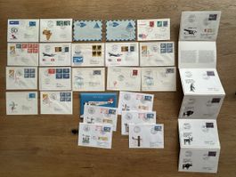 Schweiz - 27x FLUGPOST + Ballonpost interessantes Lot