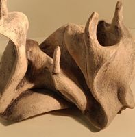 Skulptur Keramik signiert von Ruth Rüegg (ver80)