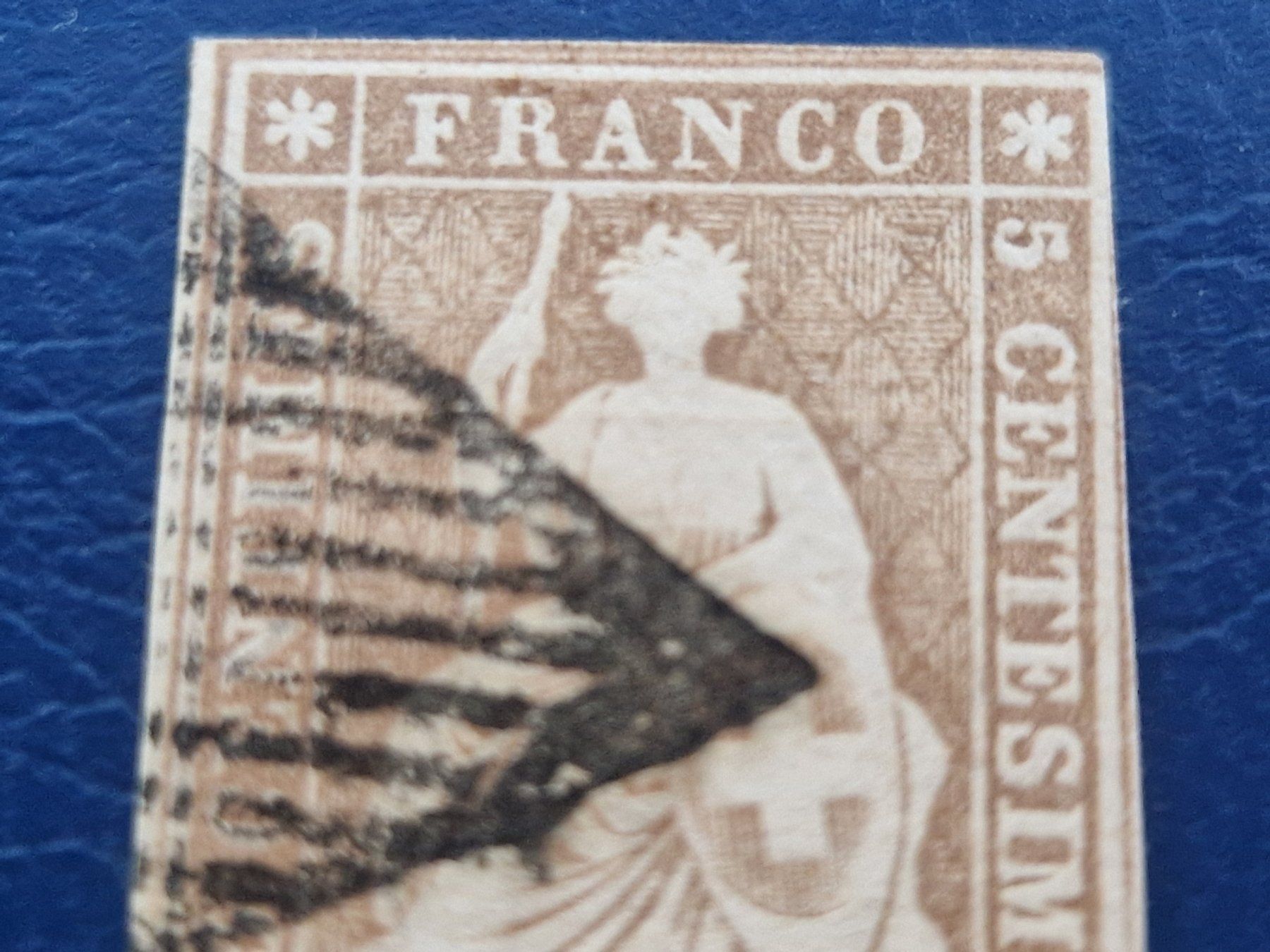 Alle Briefmarken: Strubel 22C, schönes Stück, ab 1.- – Gebraucht aus Burgdorf von Glossy01 1