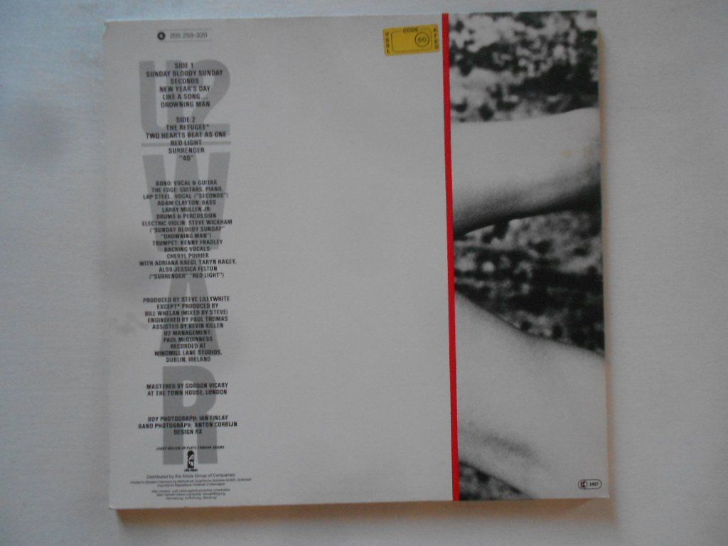 Vinyles: U2  -  WAR – D'occasion à Bex par Giorgiob 1