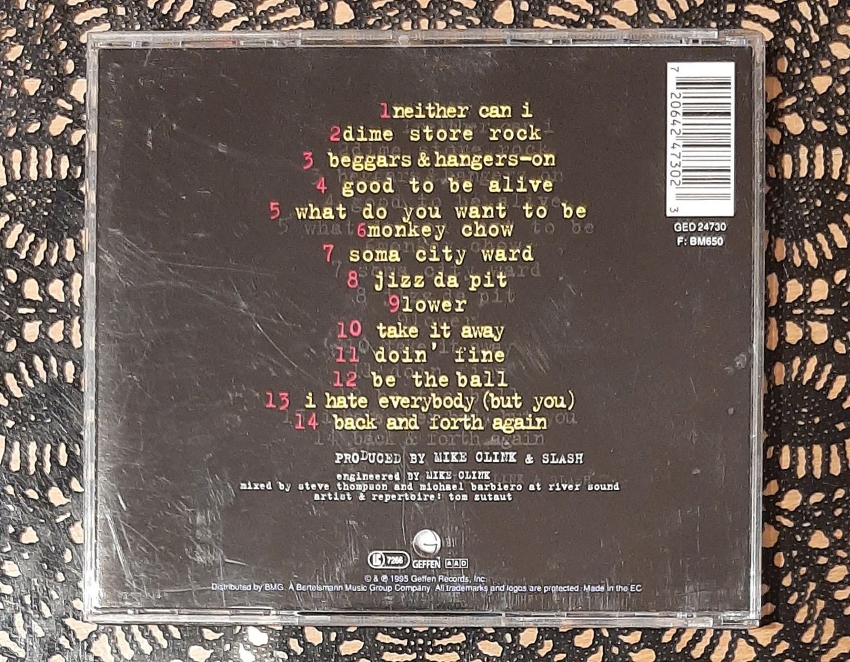 CD: Slash's Snakepit - It's Five O' Clock..., USA Hardrock 1995 – Usato da Schönenberg TG venduto da breiti12 1