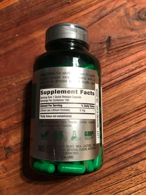 thumbnail image 2 of Vitamatic Lithium Orotate – 5 Mg, 240 Veggie Capsules – Mood Support Supplement 2 of 5