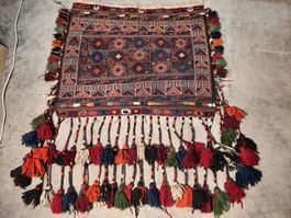Kurdenbehang mit Zotteln; antik
