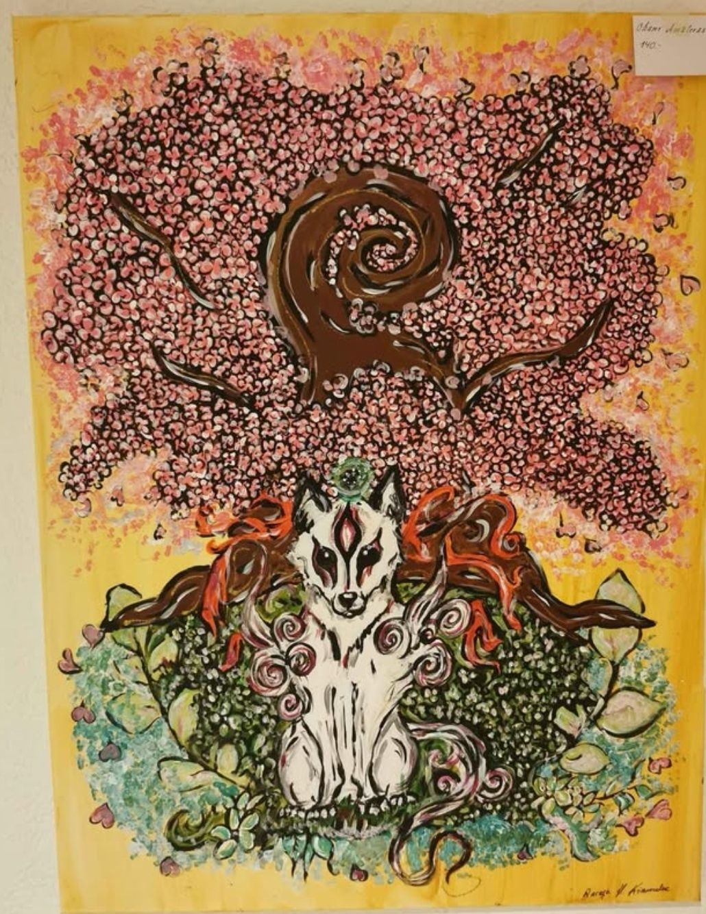 Dipinti: Okami Amaterasu: Acryl Gemälde – Nuovo e nell'imballaggio originale da Laufen venduto da Daraja
