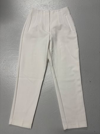 Elegante Zara Stoffhose Weiss Gr. M high waist Hose