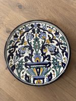 Keramik Wandteller handbemalt Vintage guter Zustand