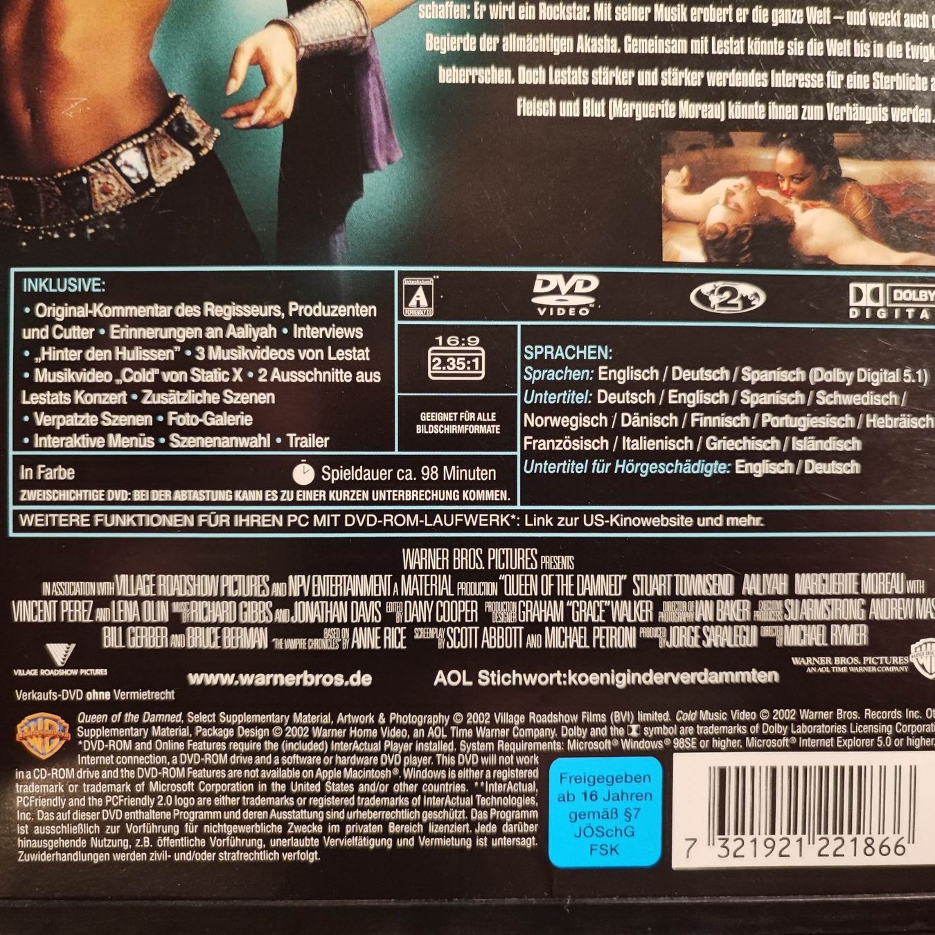 Tutti i DVDs: Die Königin der Verdammten – Usato da Dübendorf venduto da kb86_MOVIE 2