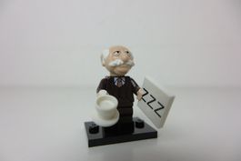 LEGO Minifigur CMF Muppets Waldorf mit Tasse und Schild