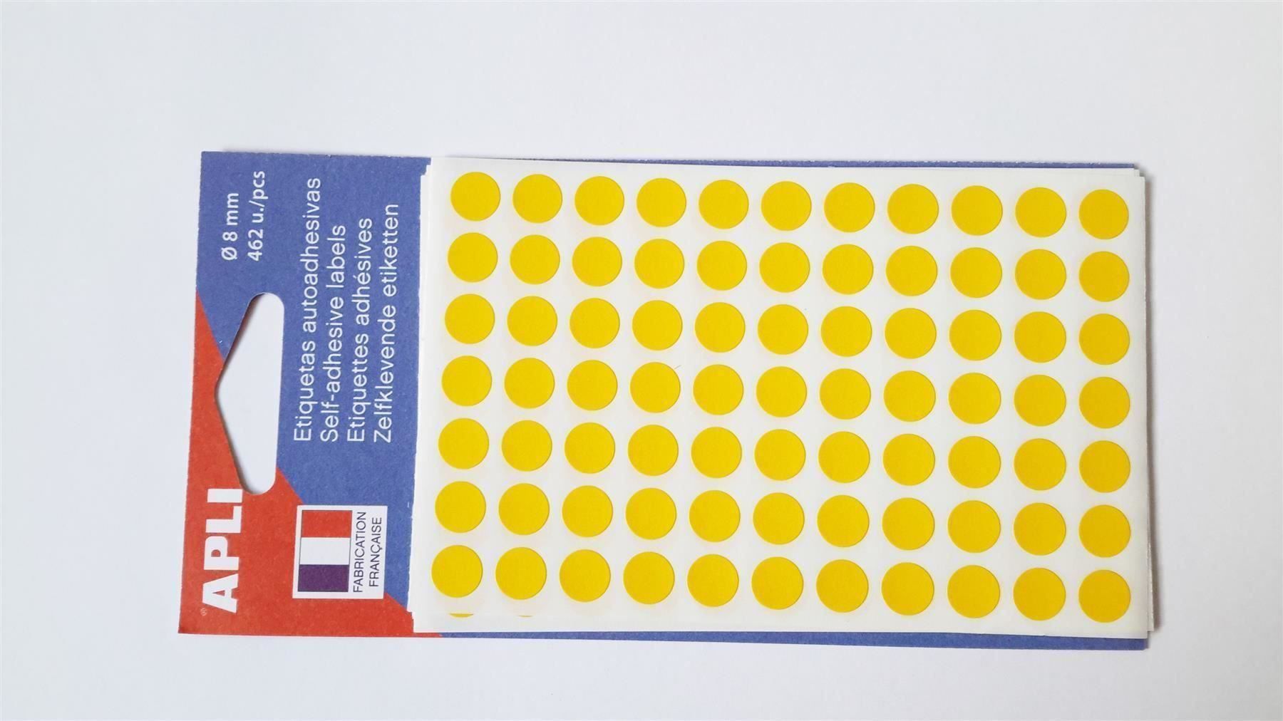 Sticker: Markierungspunkte, gelb, 8mm, 462 Stück – Nuovo e nell'imballaggio originale da St. Gallen venduto da cointec 2