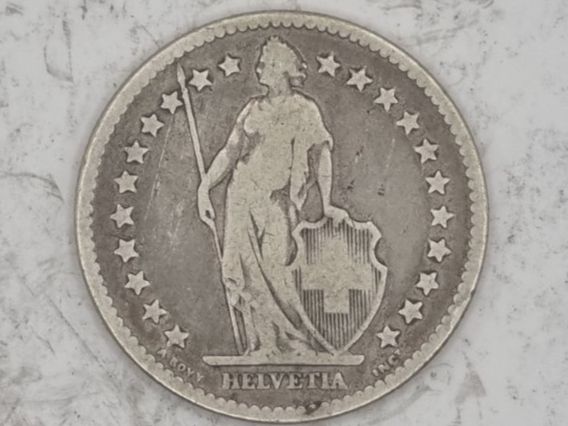 Tutti le monete: 2 FR 1874 erste Jahr – Usato da Bure venduto da chap981 1
