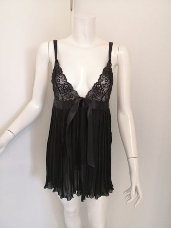 🤩AVANT PREMIERE SEXY NEGLIGEE-NACHTHEMD SPITZE &PLISSEE NEU