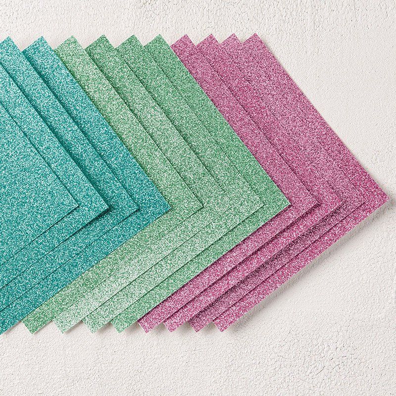 Stampin' up! Carta: Stampin up Spezialpapier "Glitzerpapier-Set" – Nuovo e nell'imballaggio originale da Frauenkappelen venduto da evangelina78